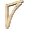 Ekena Millwork Thorton Arts and Crafts Rough Sawn Bracket w/ Offset Brace, Douglas Fir, 6"W x 42"D x 48"H BKT0604X42X48THR03RDF - alternate 1